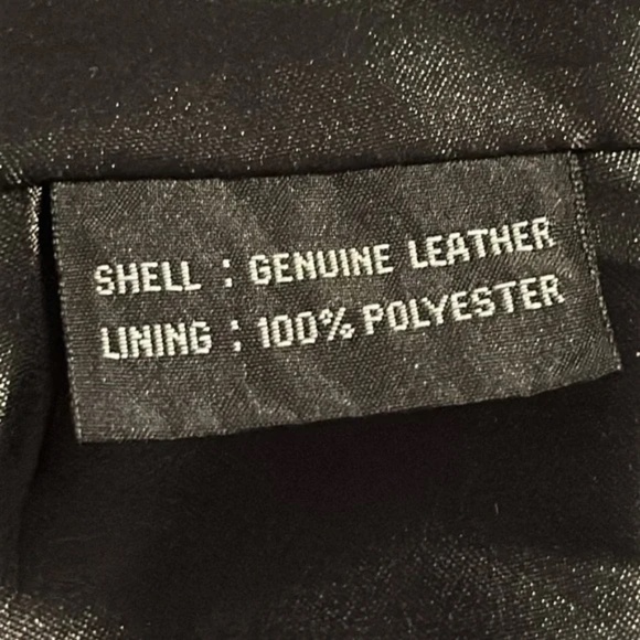 Vintage W New York By Winlit Black Leather Jacket Button Front Size Large - Picture 5 of 6